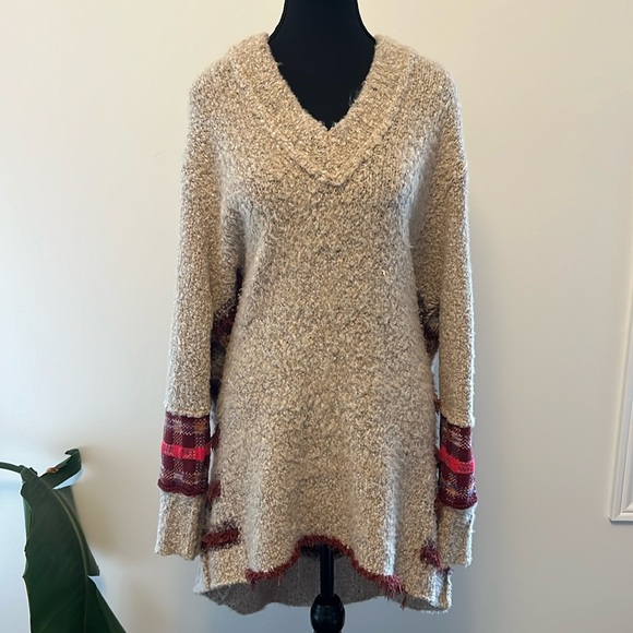 Free People oversized knit sweater xs (like new condition) - Picture 1 of 13